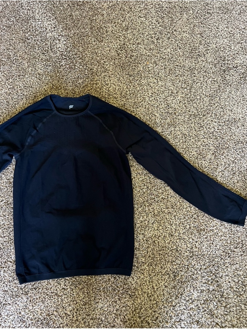 Fabletics Black Long Sleeve Performance Top